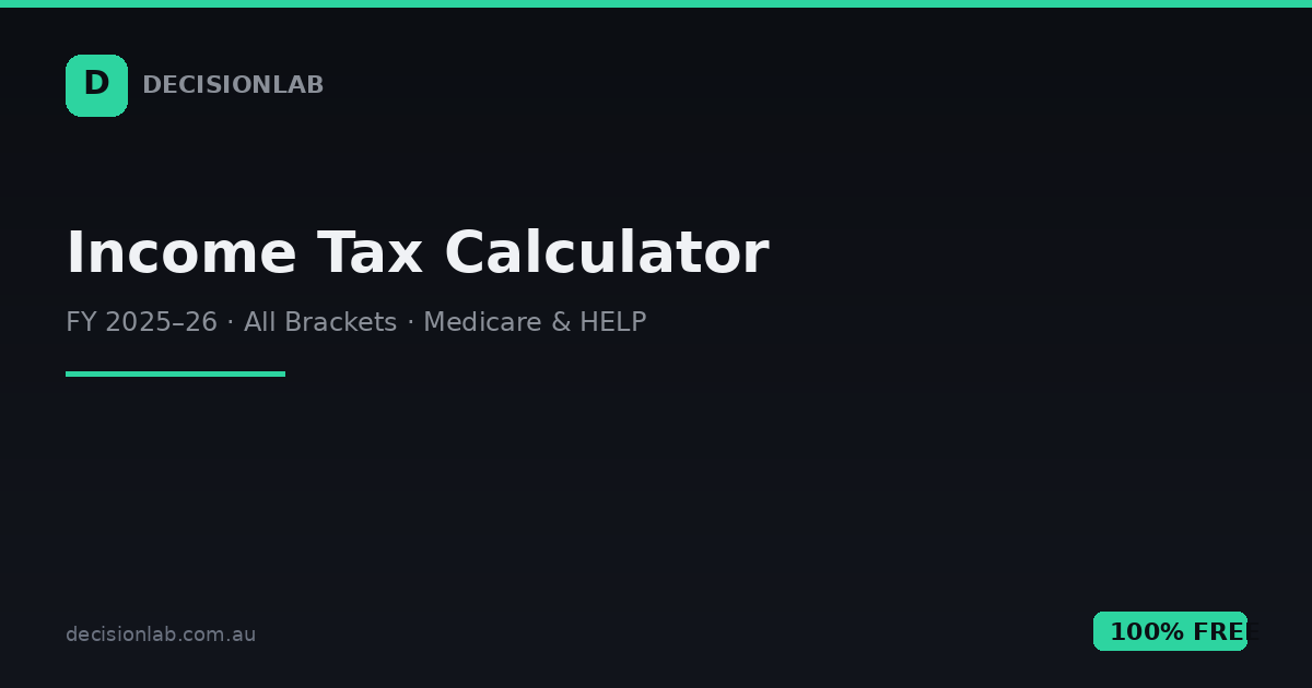 Australian Income Tax Calculator 2026–27 | DecisionLab